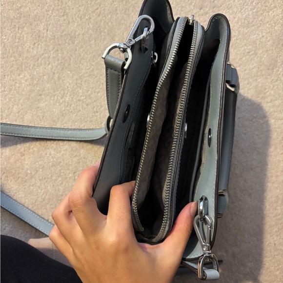 SOLD Michael Kors MK three compartment satchel purse - Picture 4 of 6